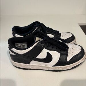 Nike Kids Dunk Low - Black and White Sneakers size 4
